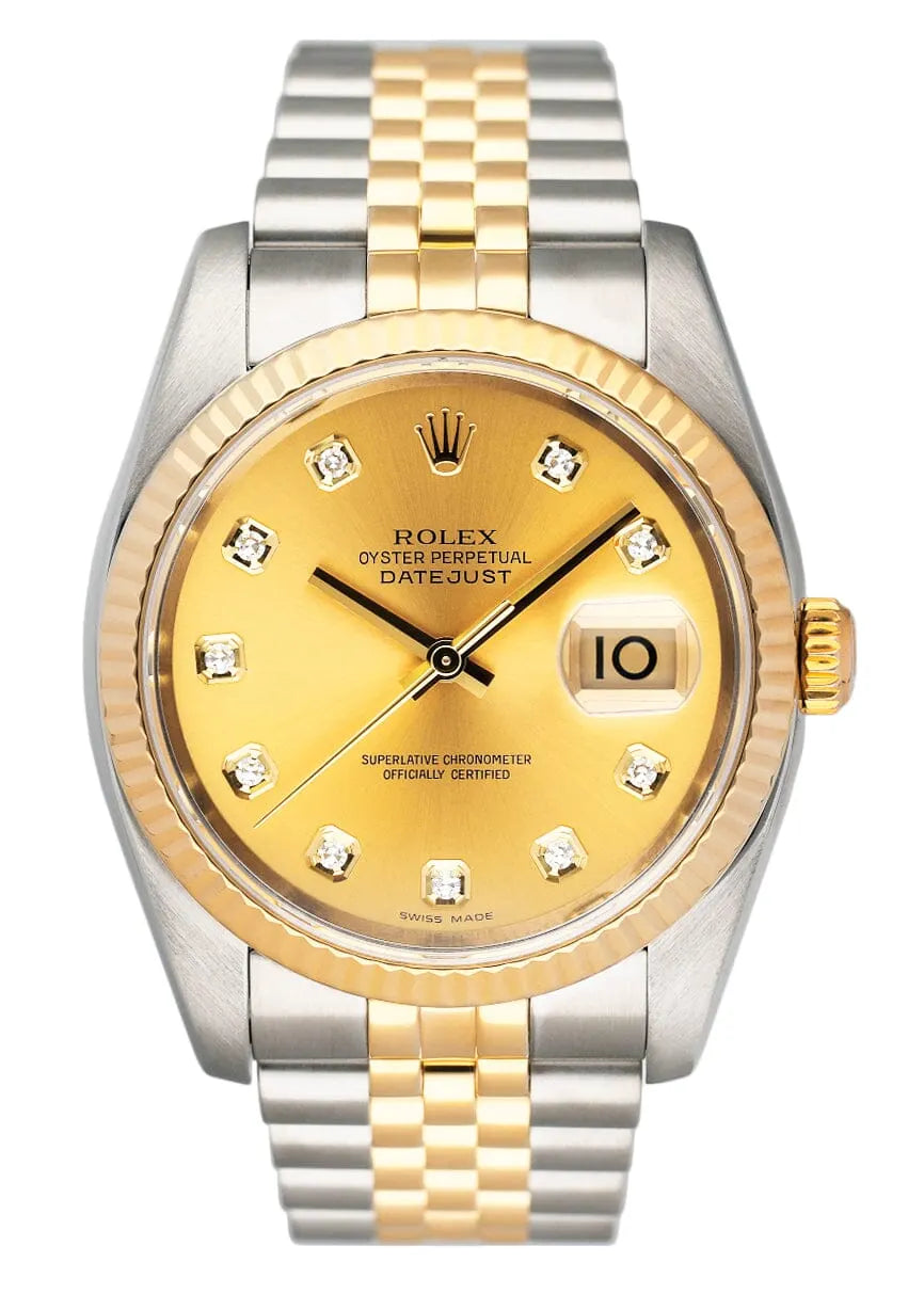 Rolex Gold Diamond Datejust