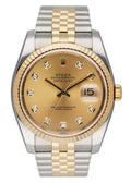 datejust two Rolex Gold Dial Diamond