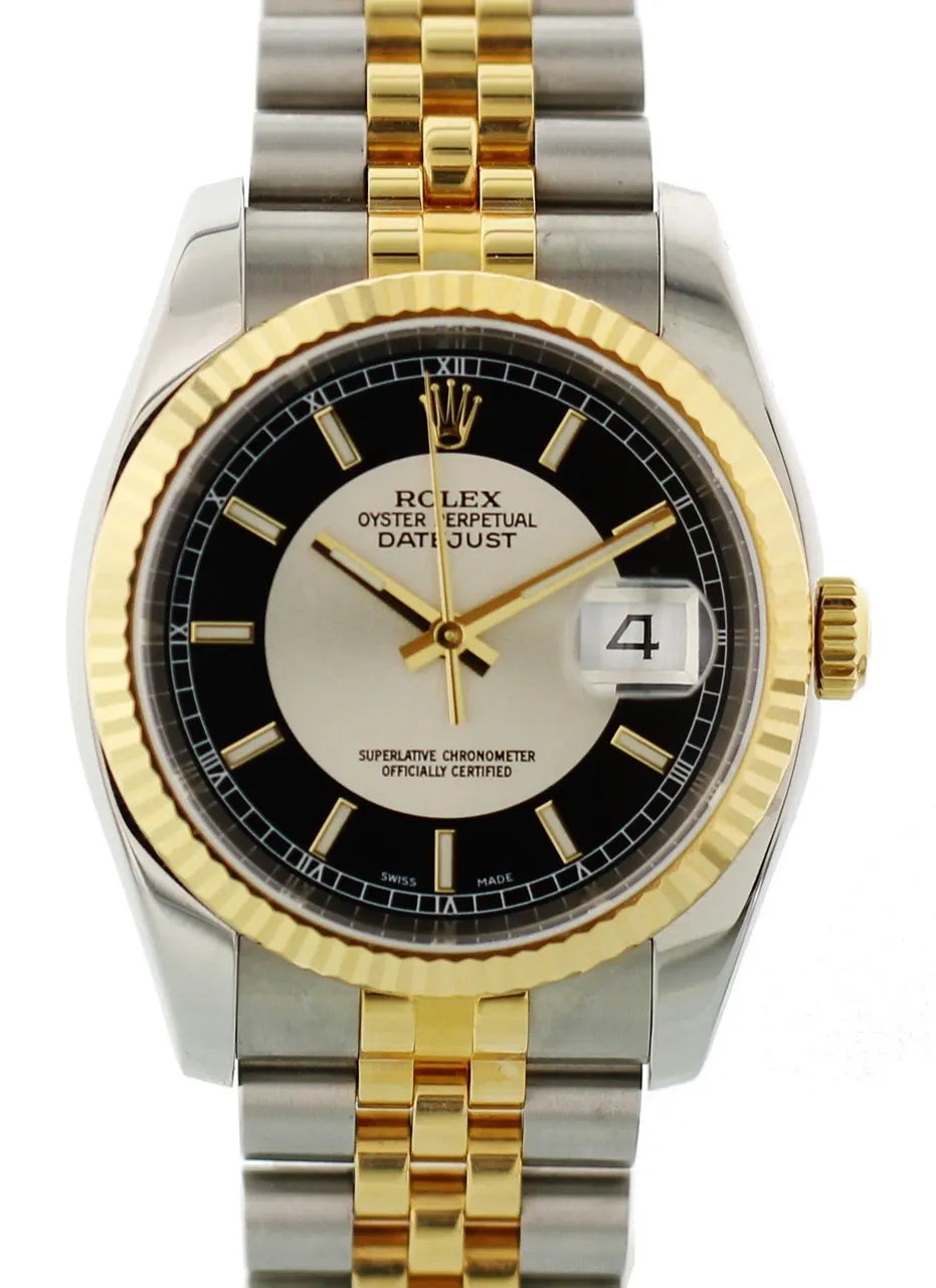 Rolex Two-Tone Black Index