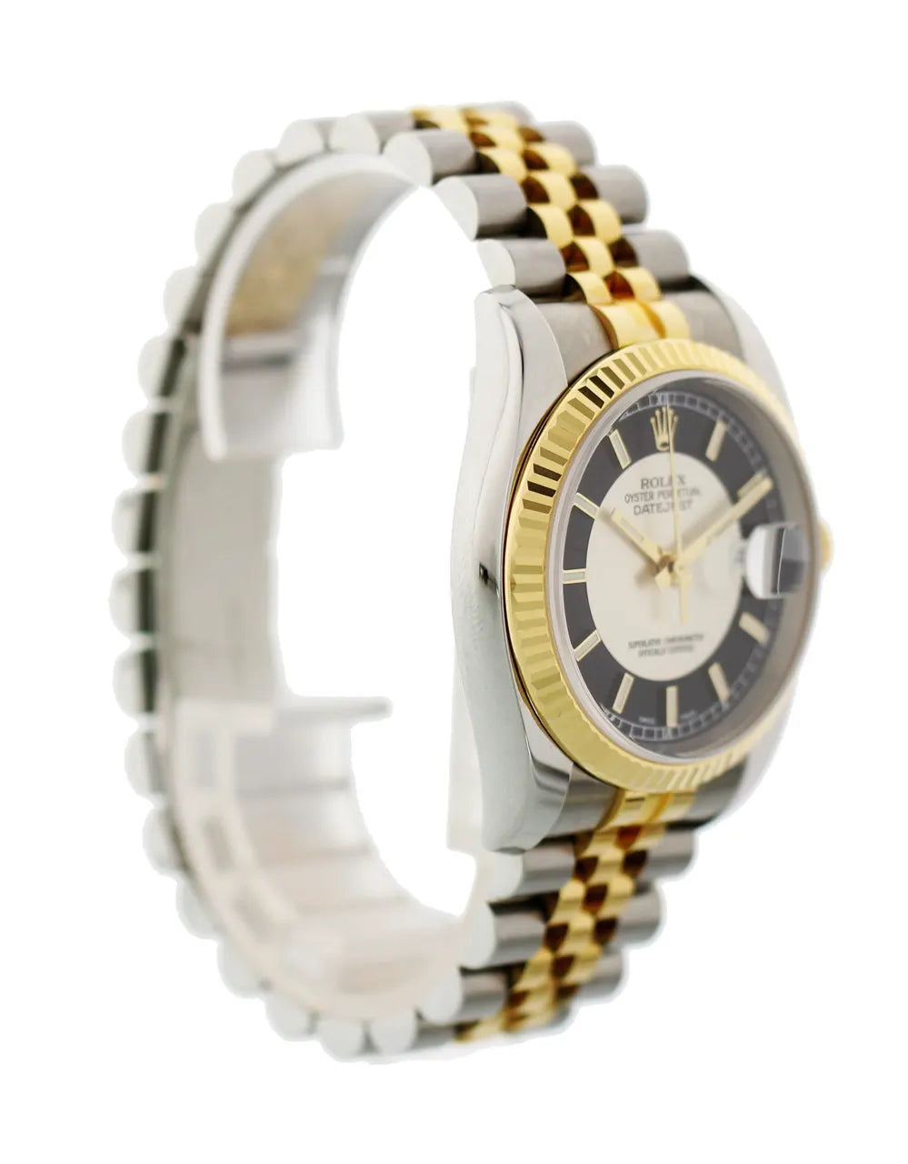 Rolex Two-Tone Black Index - Hình 4