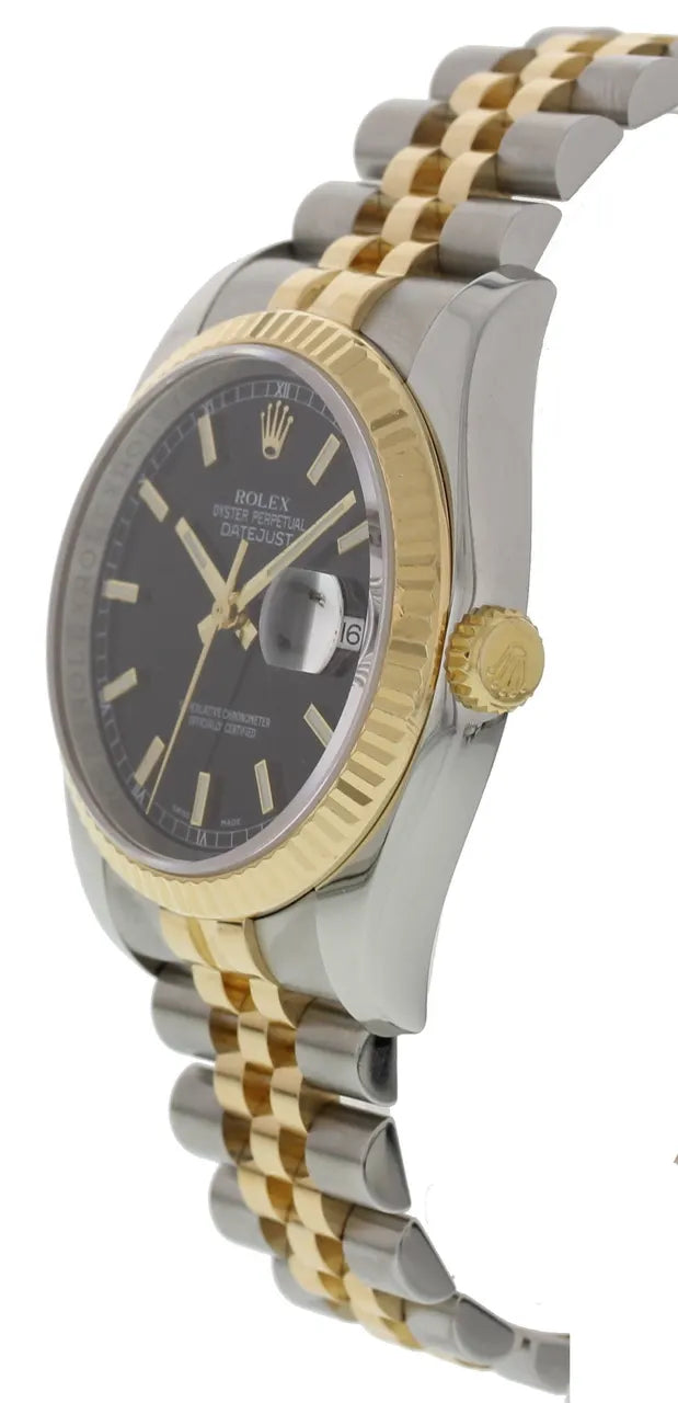 two Rolex Datejust Black Dial - Hình 4