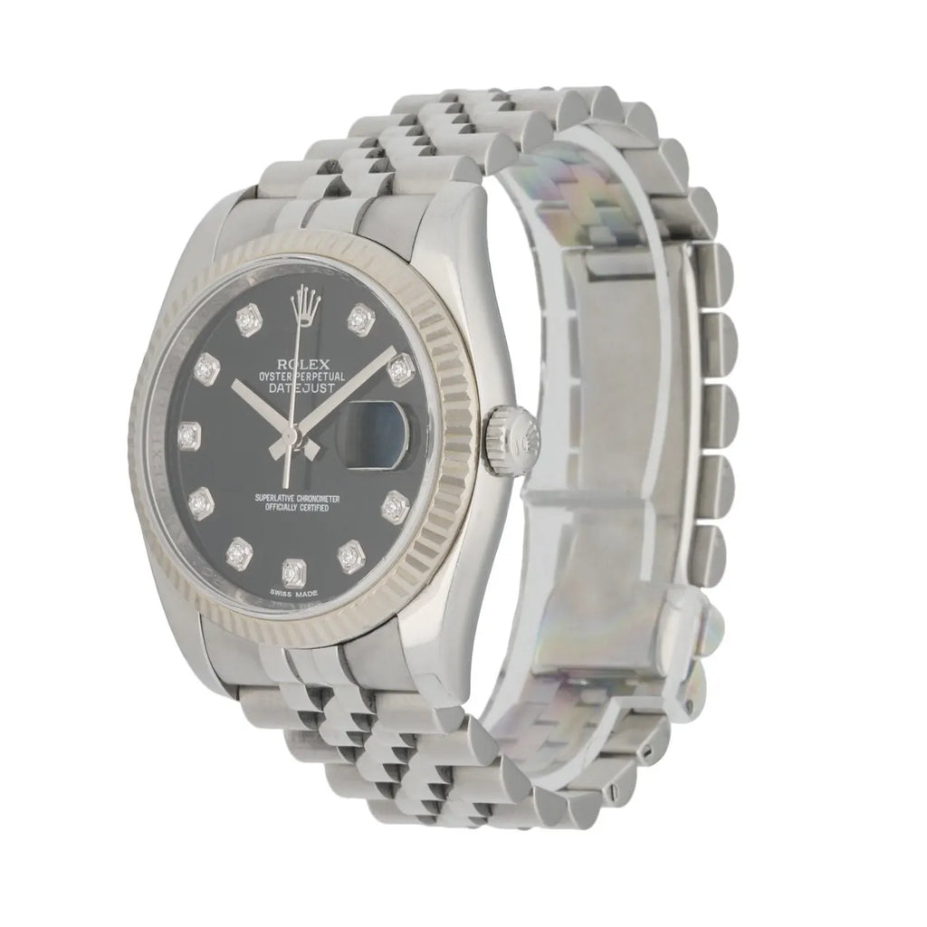 Rolex Datejust Black Diamond Dial - Hình 2