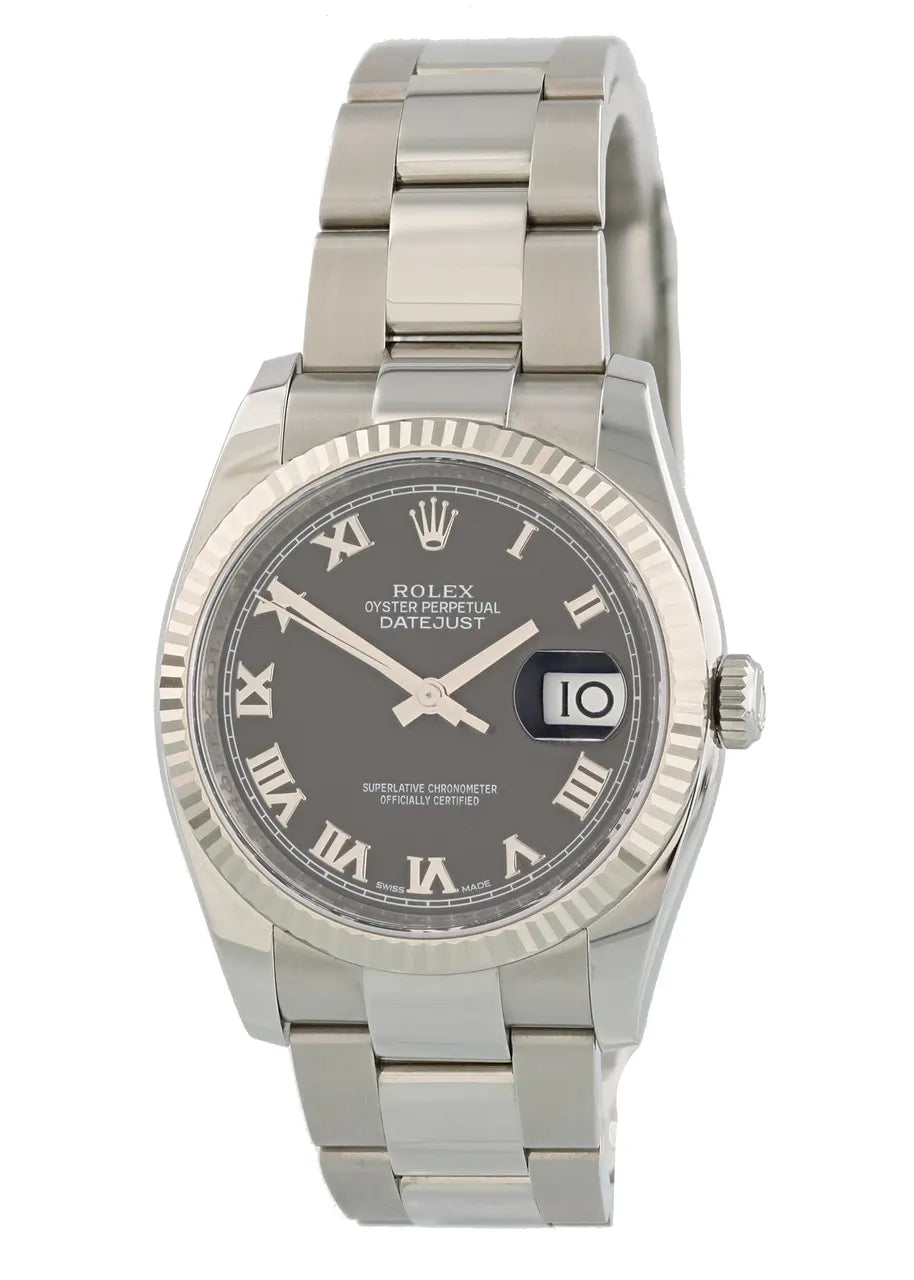 Rolex Datejust Rhodium Steel