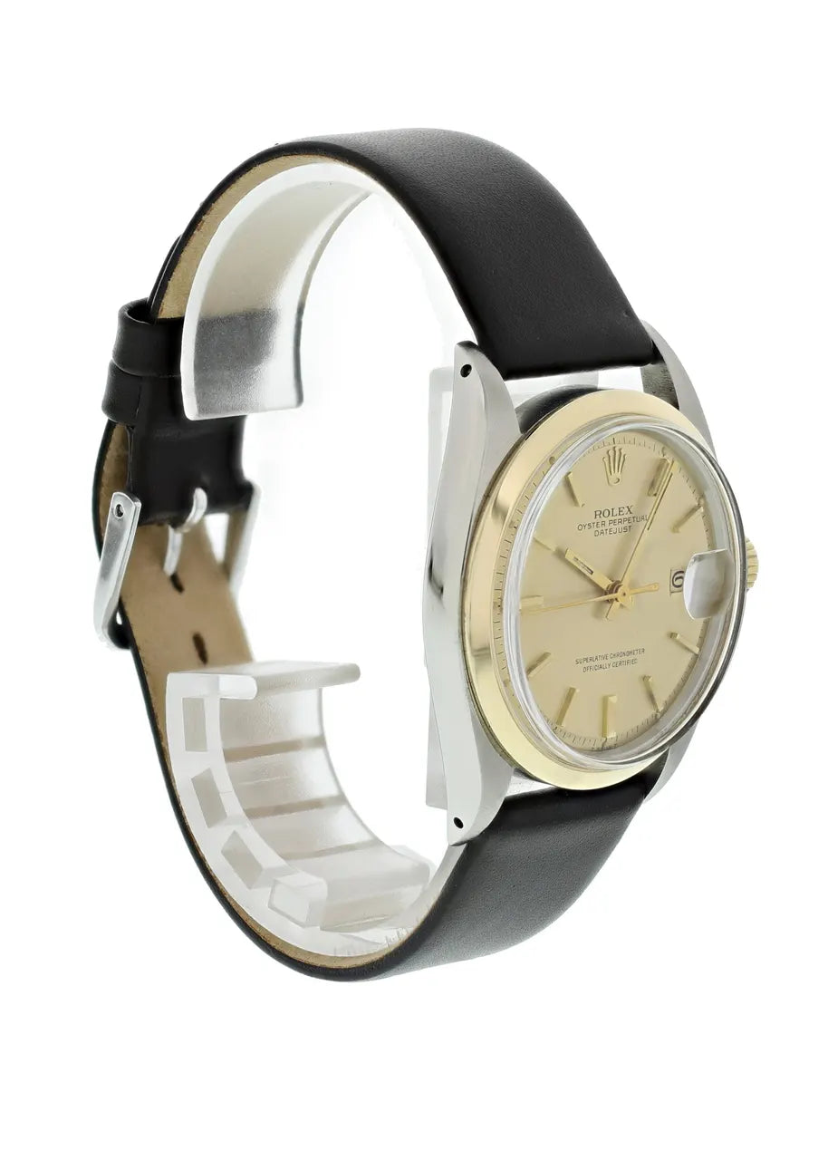 Rolex Gold Bezel Leather - Hình 7