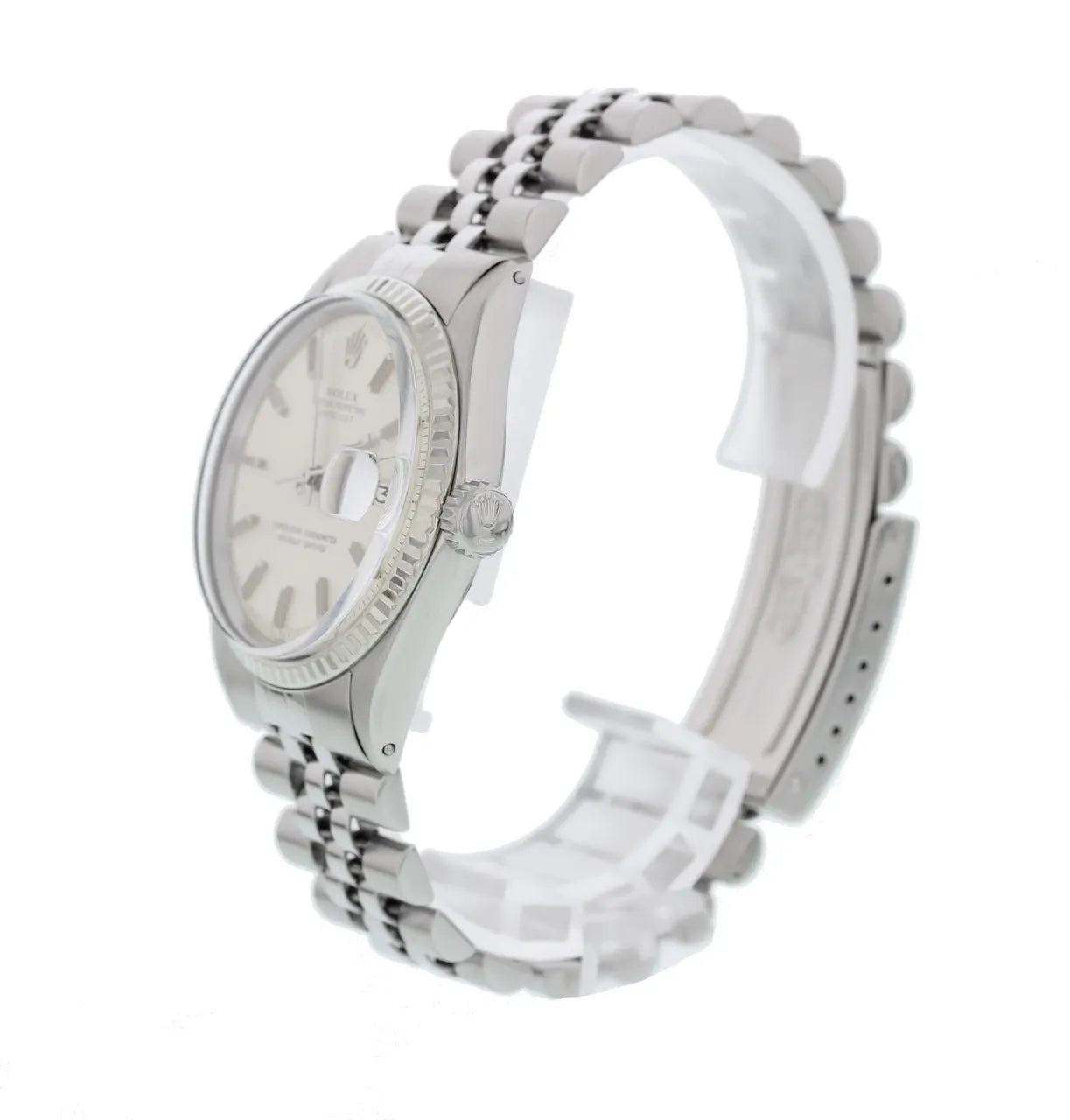 stainless Rolex Datejust Silver Dial - Hình 4