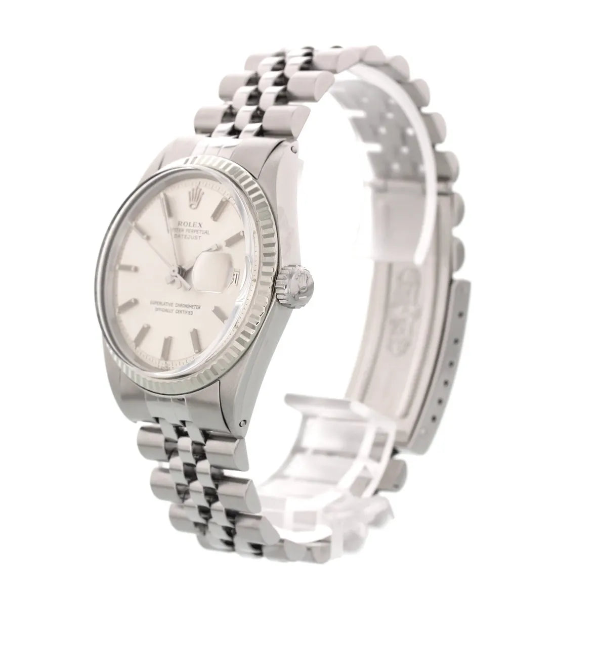 stainless Rolex Datejust Silver Dial - Hình 3