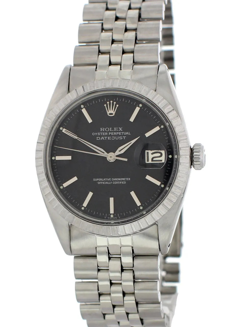 Rolex Datejust Black Dial Steel