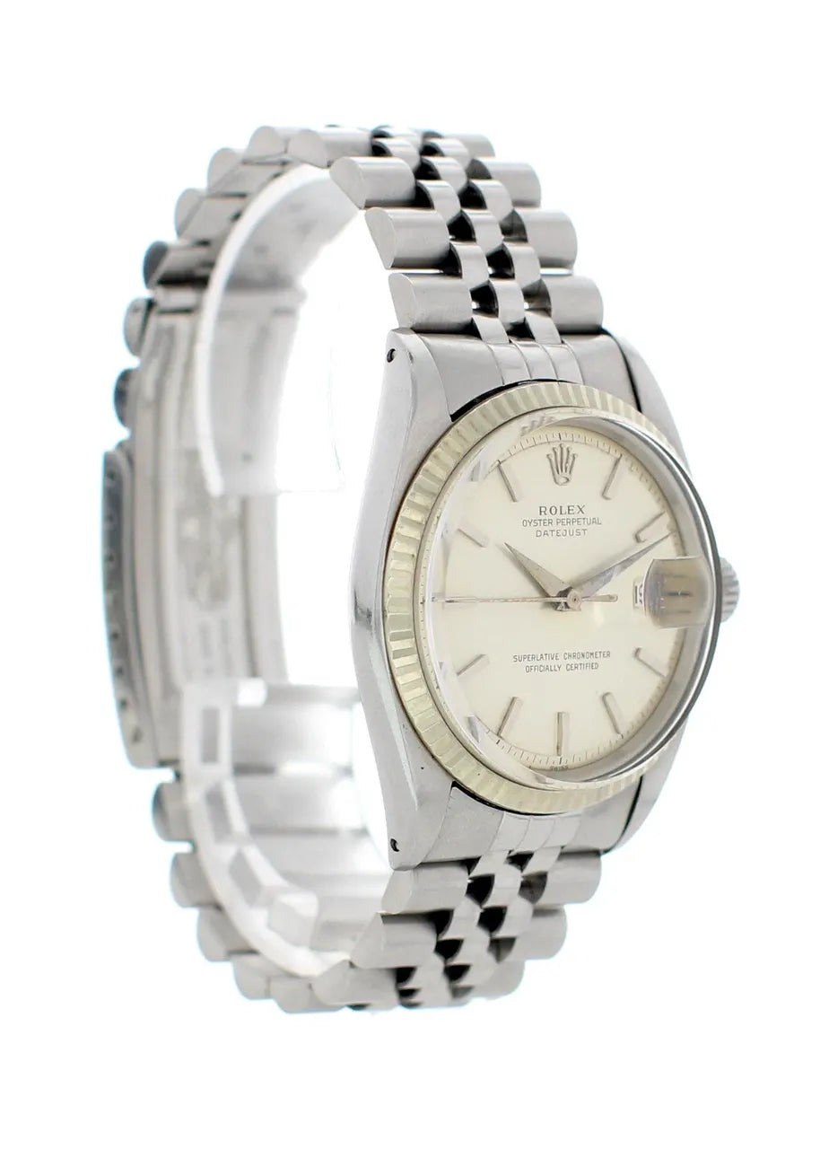 stainless Rolex Datejust Silver Stick Dial - Hình 3