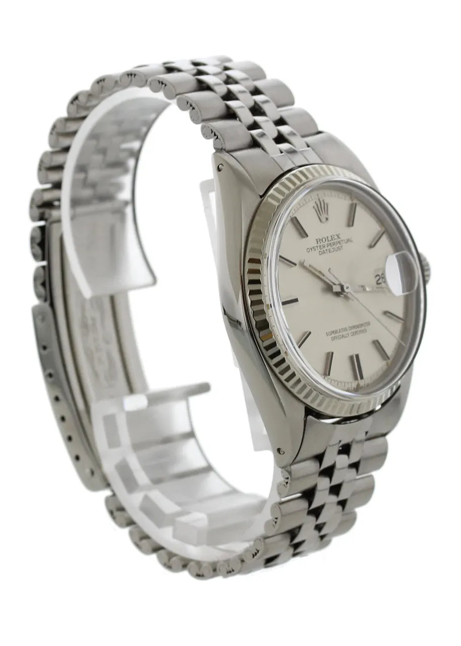 stainless Rolex Datejust Silver Dial Jubilee - Hình 5