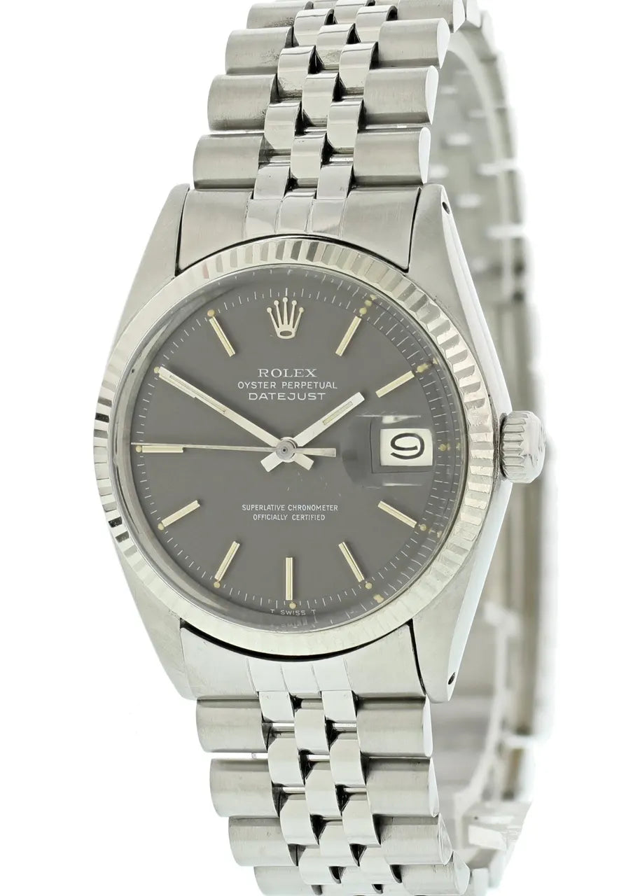 stainless steel Rolex Datejust Gray Dial