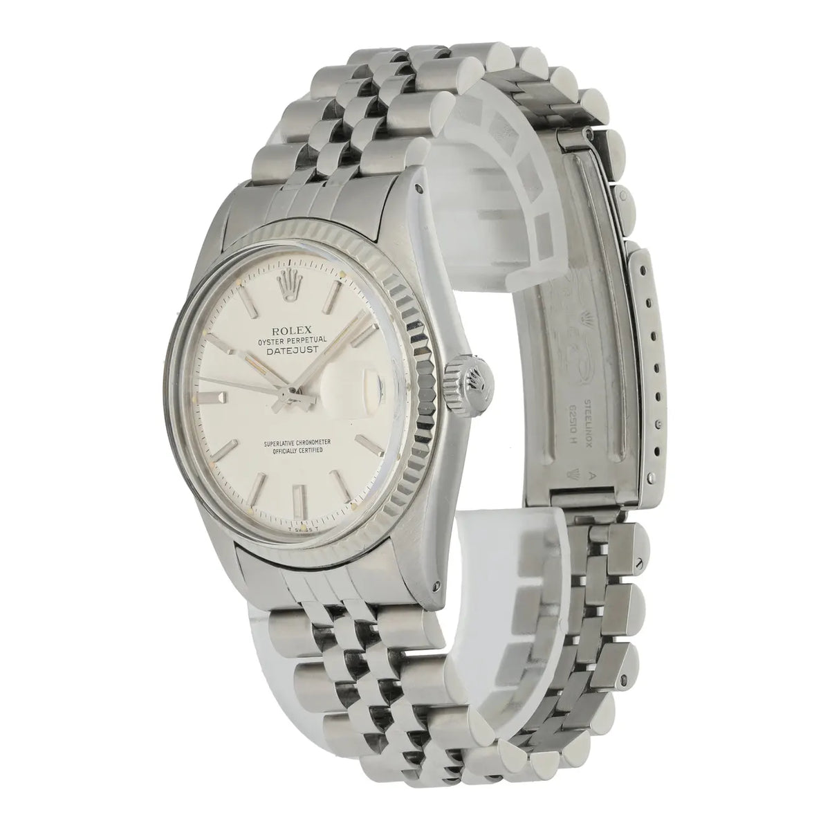 stainless Rolex Datejust Silver Linen Dial - Hình 3