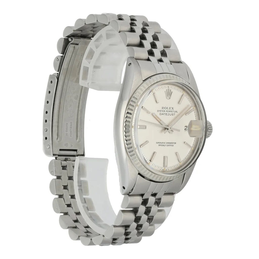 stainless Rolex Datejust Silver Linen Dial - Hình 4