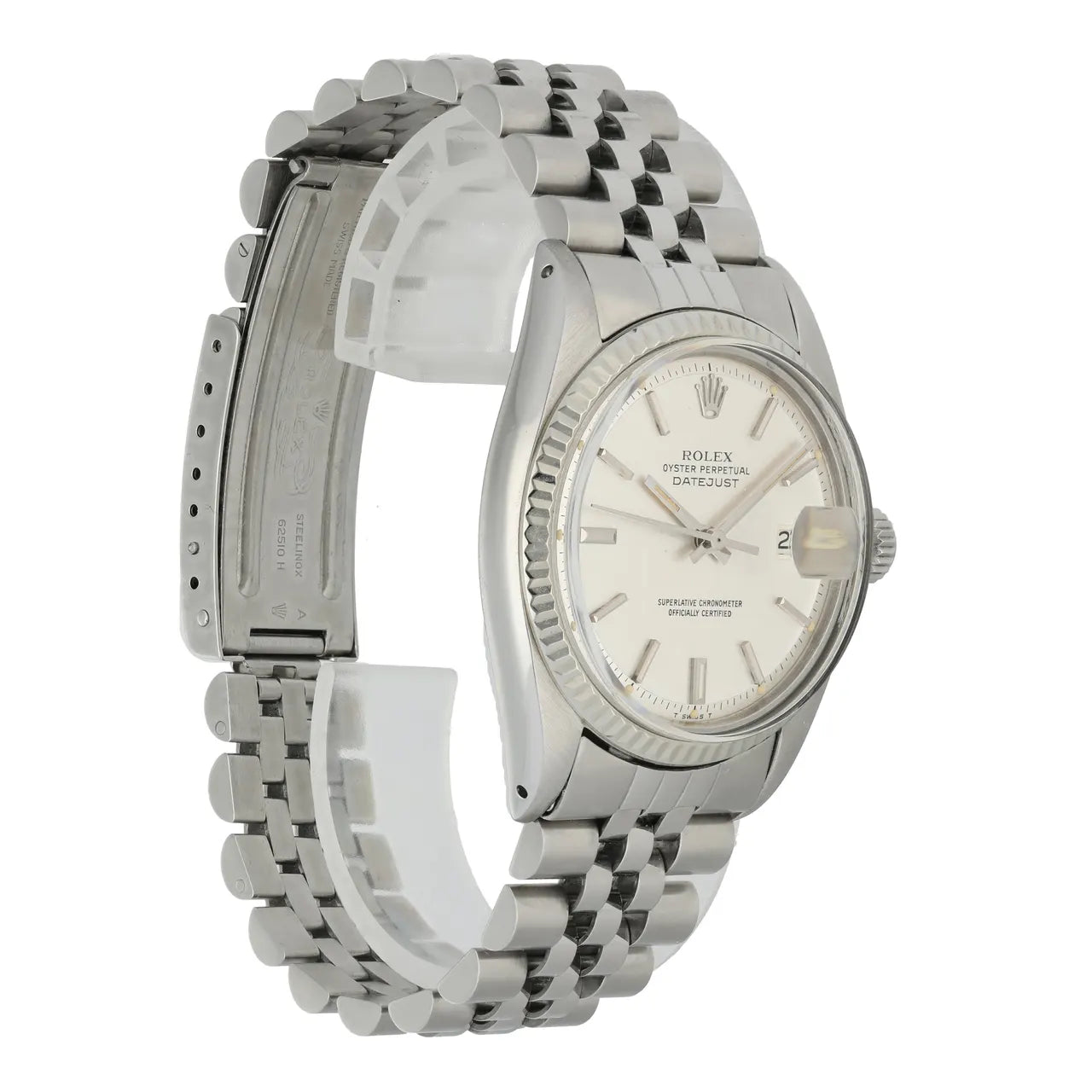 stainless Rolex Datejust Silver Linen Dial - Hình 4