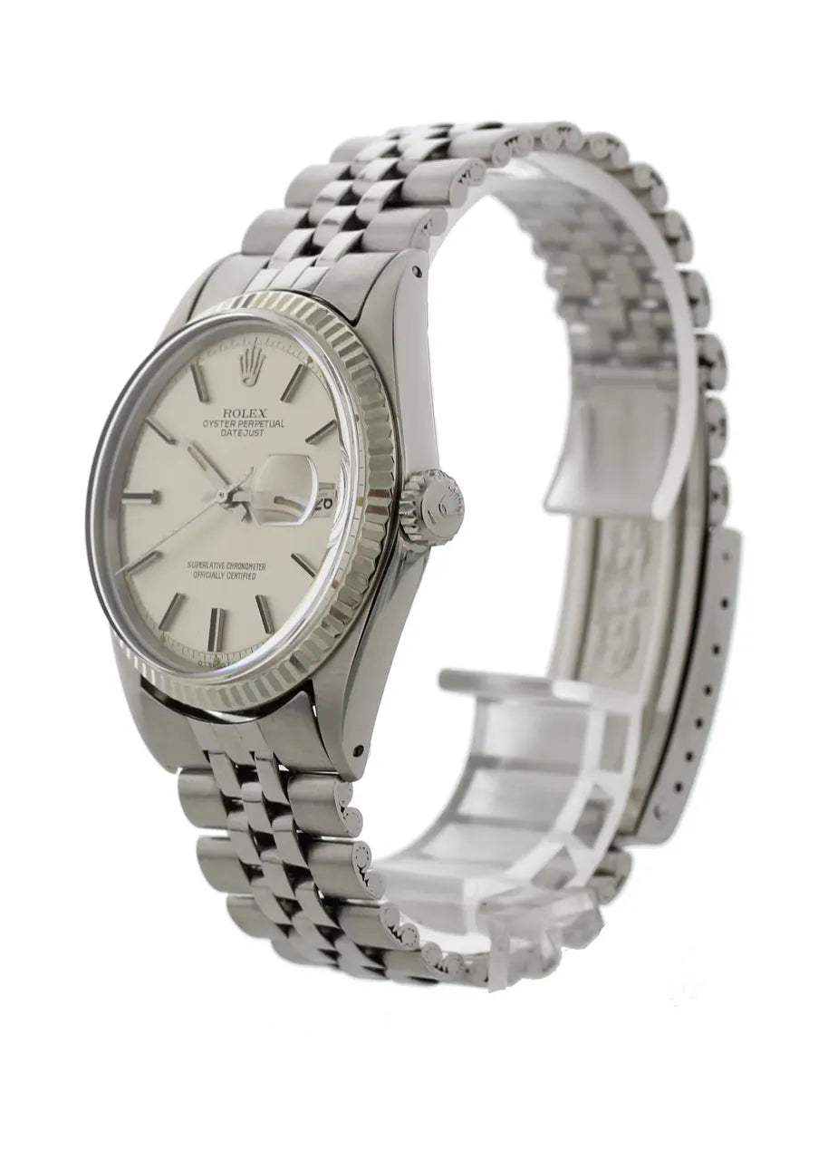 stainless Rolex Datejust Silver Dial Jubilee - Hình 6