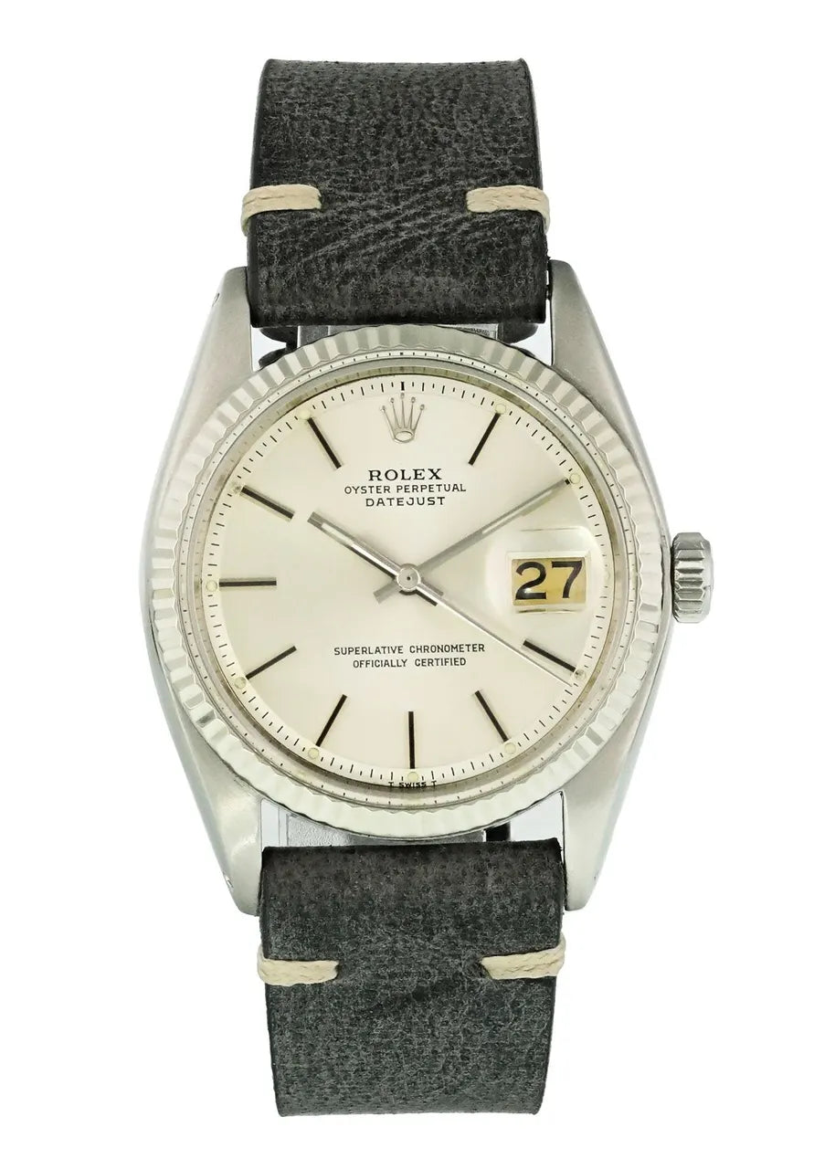 Rolex Datejust Steel Leather - Hình 2