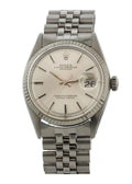 stainless Rolex Datejust Silver Dial Jubilee