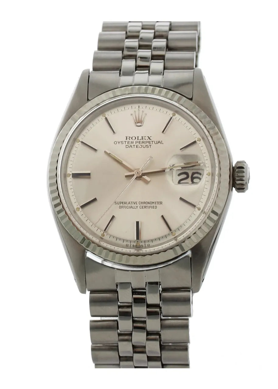 stainless Rolex Datejust Silver Dial Jubilee - Hình 4