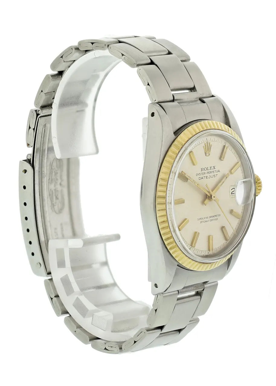 dial bezel Rolex Datejust Silver Gold - Hình 3