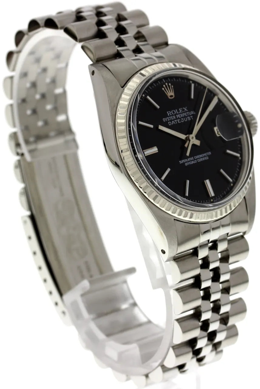 Rolex Datejust Steel Black Dial - Hình 3