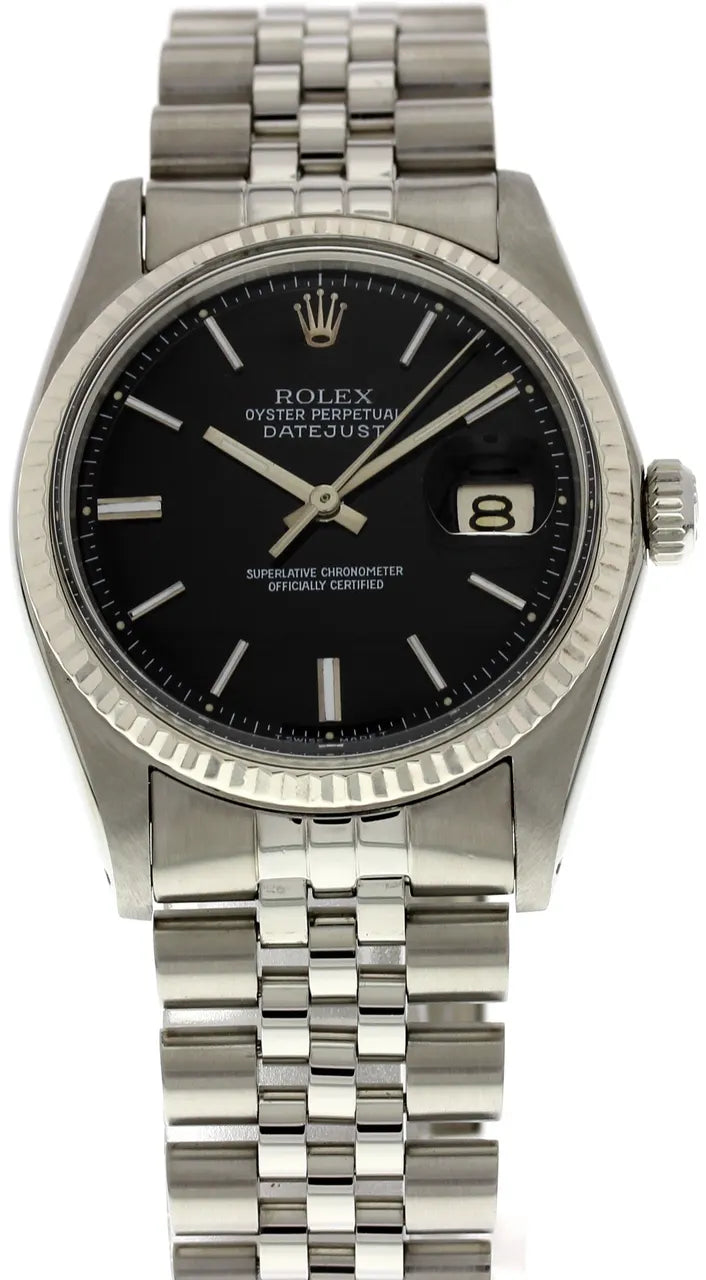Rolex Datejust Steel Black Dial - Hình 2