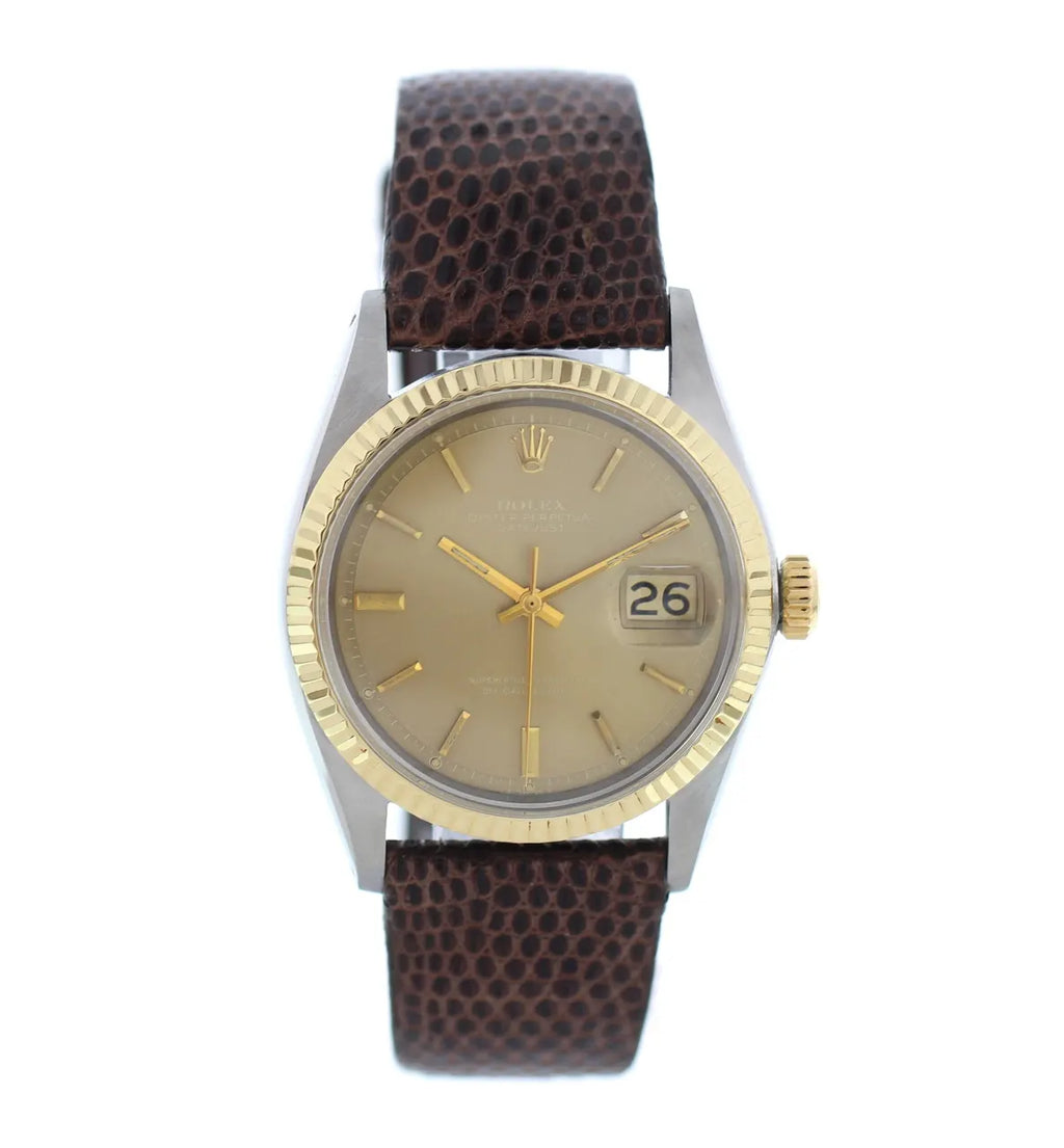 datejust Rolex Gold Fluted Bezel