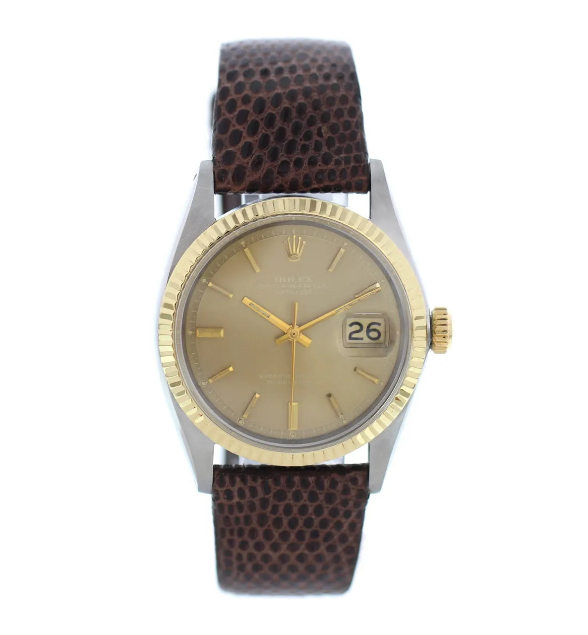 datejust Rolex Gold Fluted Bezel