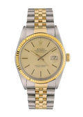 datejust stainless Rolex Two-Tone Champagne Dial