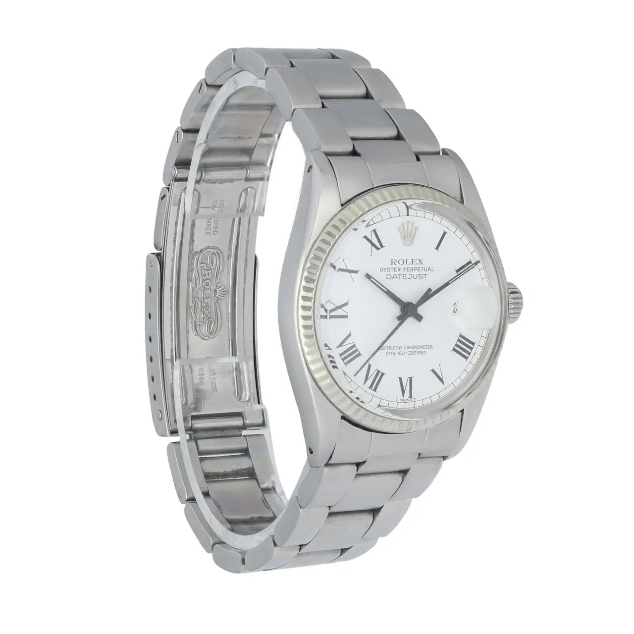 Rolex Datejust White Roman Dial stainless - Hình 2