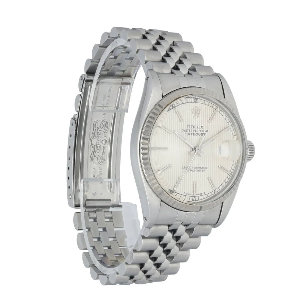 jubilee Rolex Datejust Silver Linen Dial - Hình 3