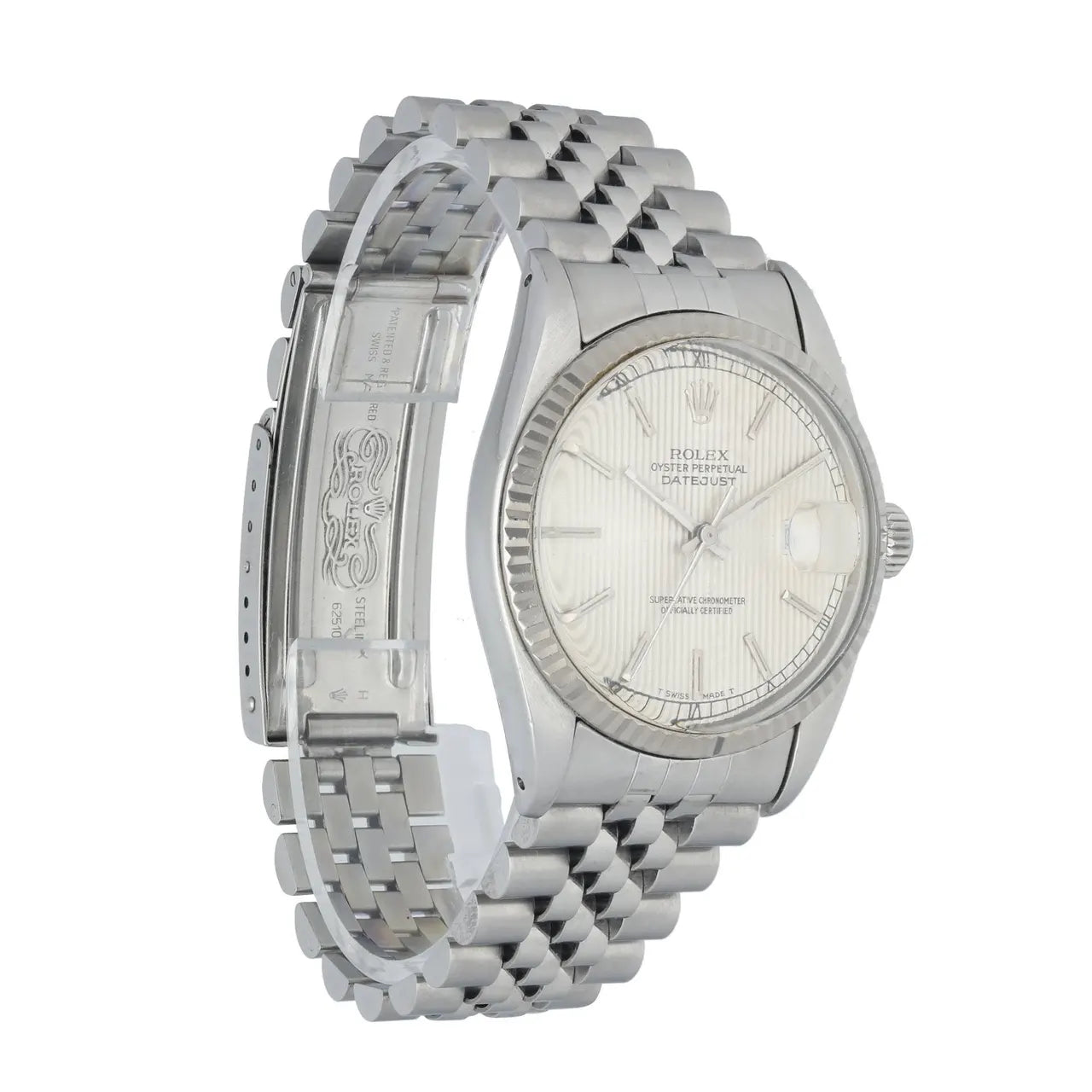 jubilee Rolex Datejust Silver Linen Dial - Hình 3