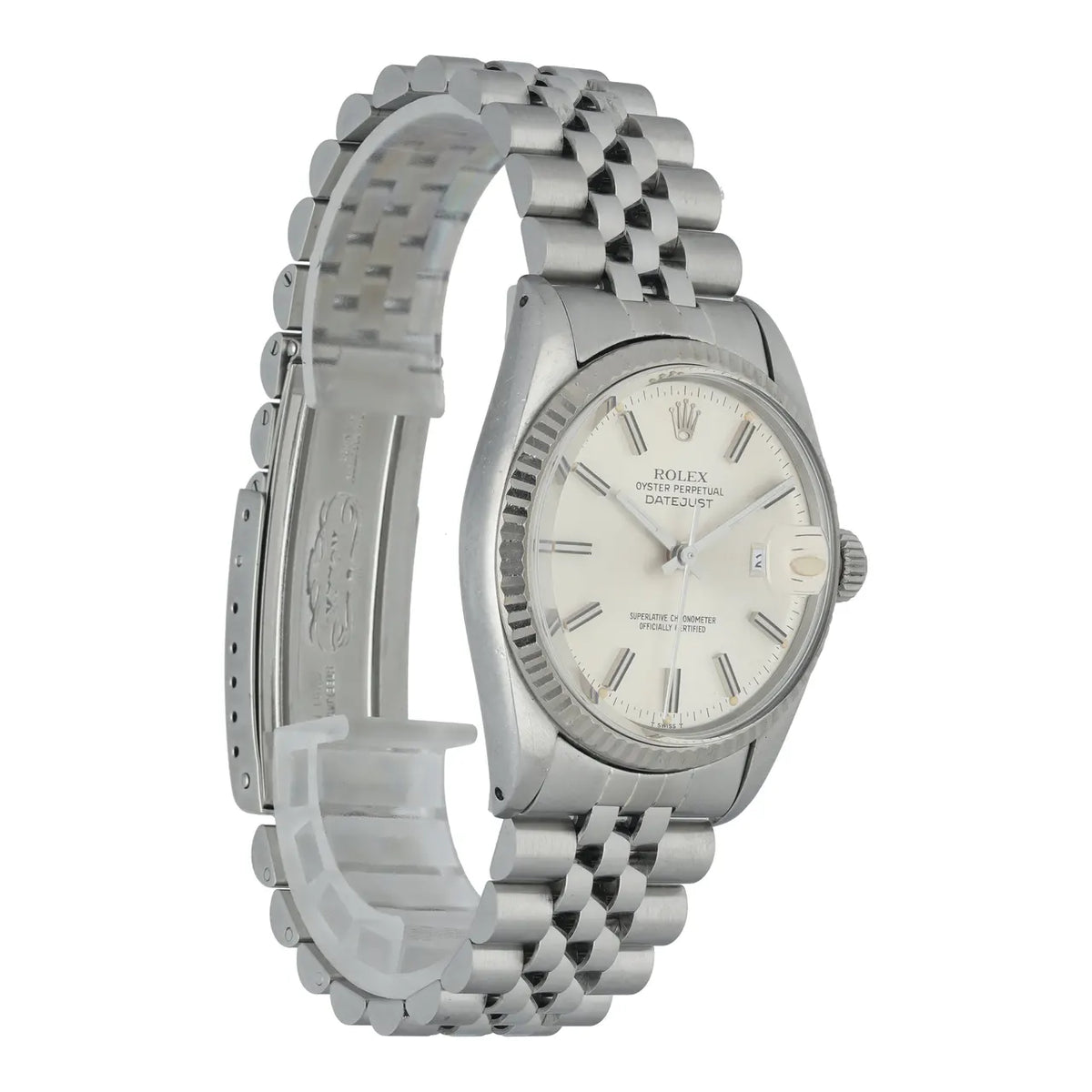 dial stainless Rolex Datejust Silver Jubilee - Hình 3
