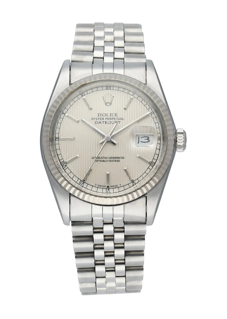 stainless steel Rolex Datejust Silver Dial