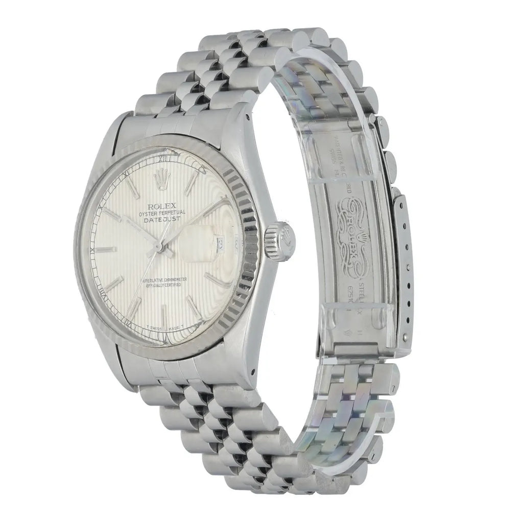 jubilee Rolex Datejust Silver Linen Dial - Hình 2