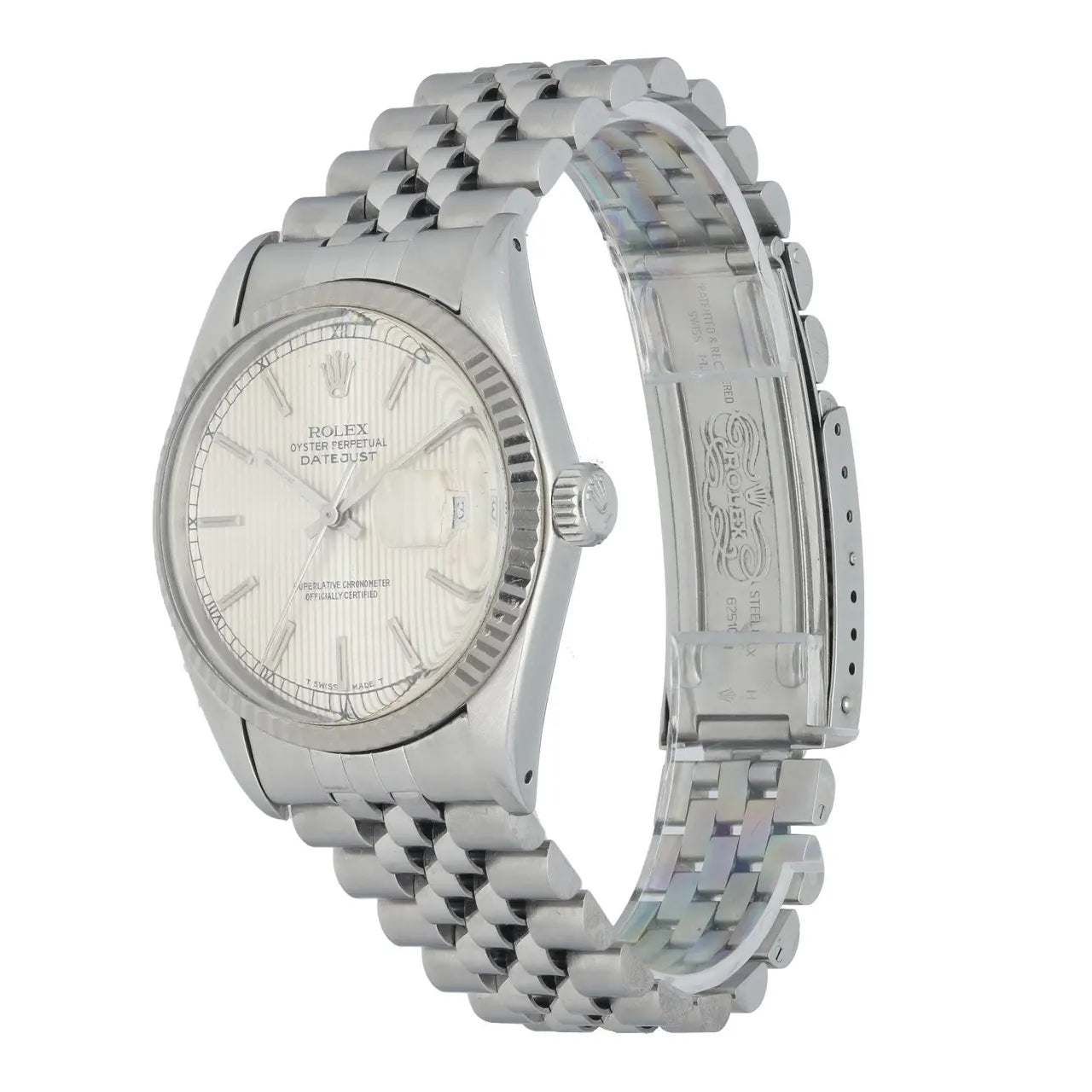 jubilee Rolex Datejust Silver Linen Dial - Hình 2