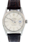 Rolex Silver Dial Leather