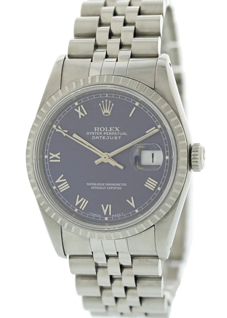Rolex Datejust Blue Roman Dial stainless