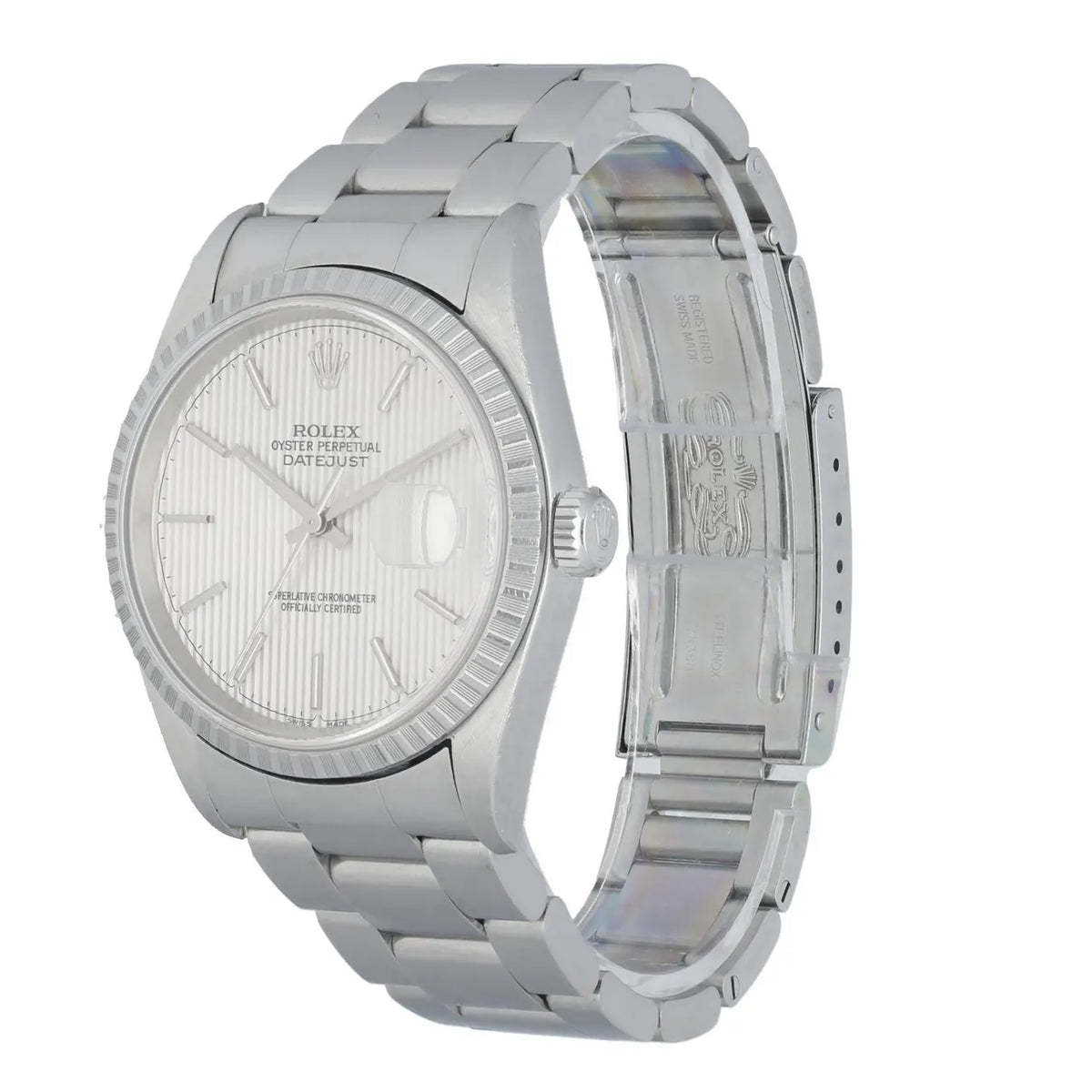 Rolex Silver Tapestry Dial datejust - Hình 2