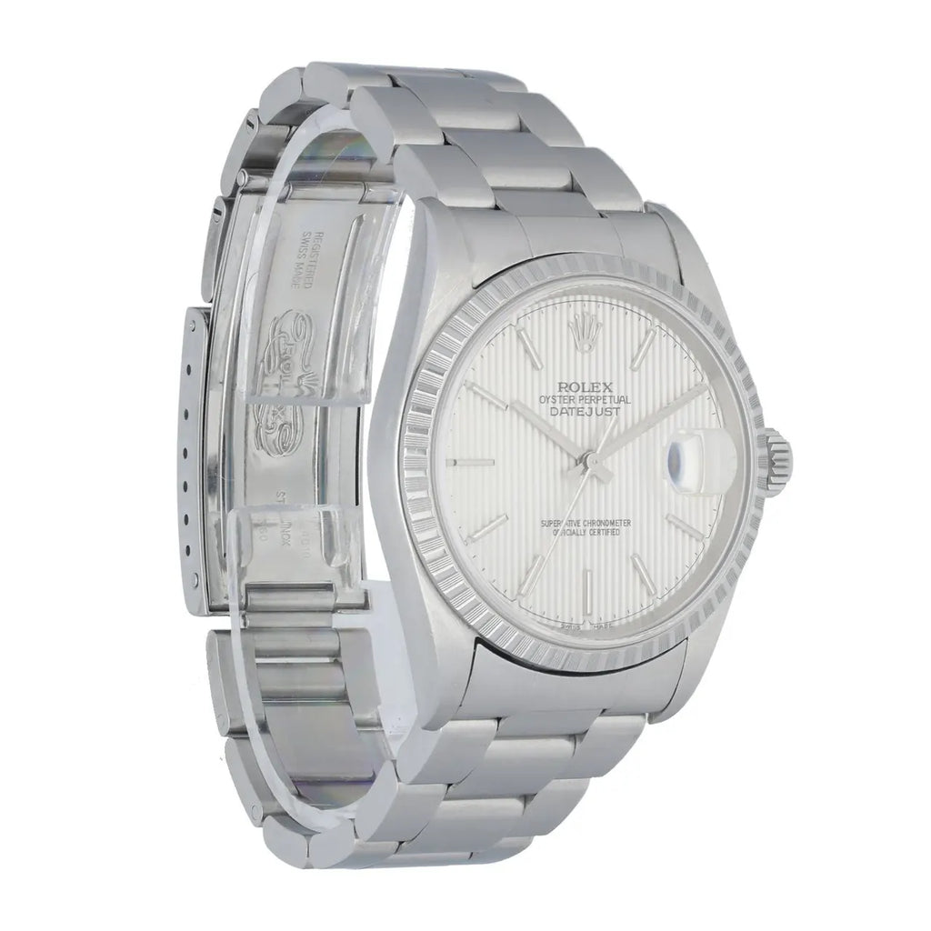 Rolex Silver Tapestry Dial datejust - Hình 3