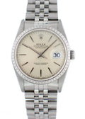 Rolex Silver Linen Datejust