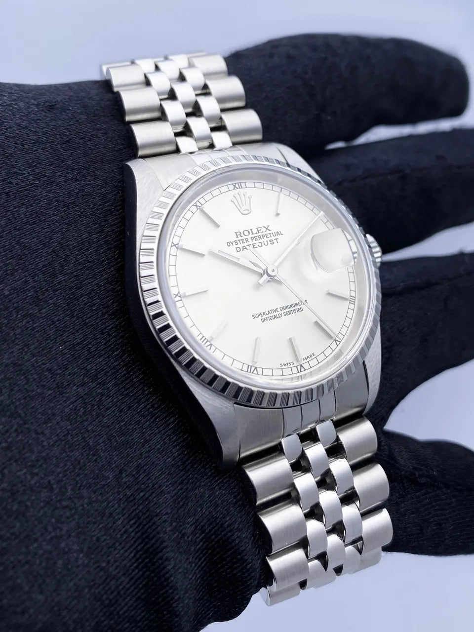 oyster Rolex Datejust Silver Jubilee - Hình 3