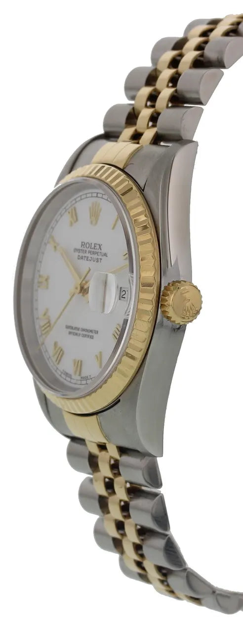 Rolex Datejust Silver Dial Two-Tone - Hình 3