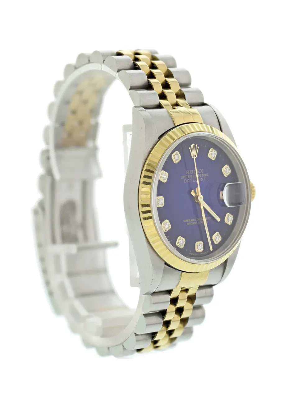 two Rolex Datejust Blue Diamond - Hình 4