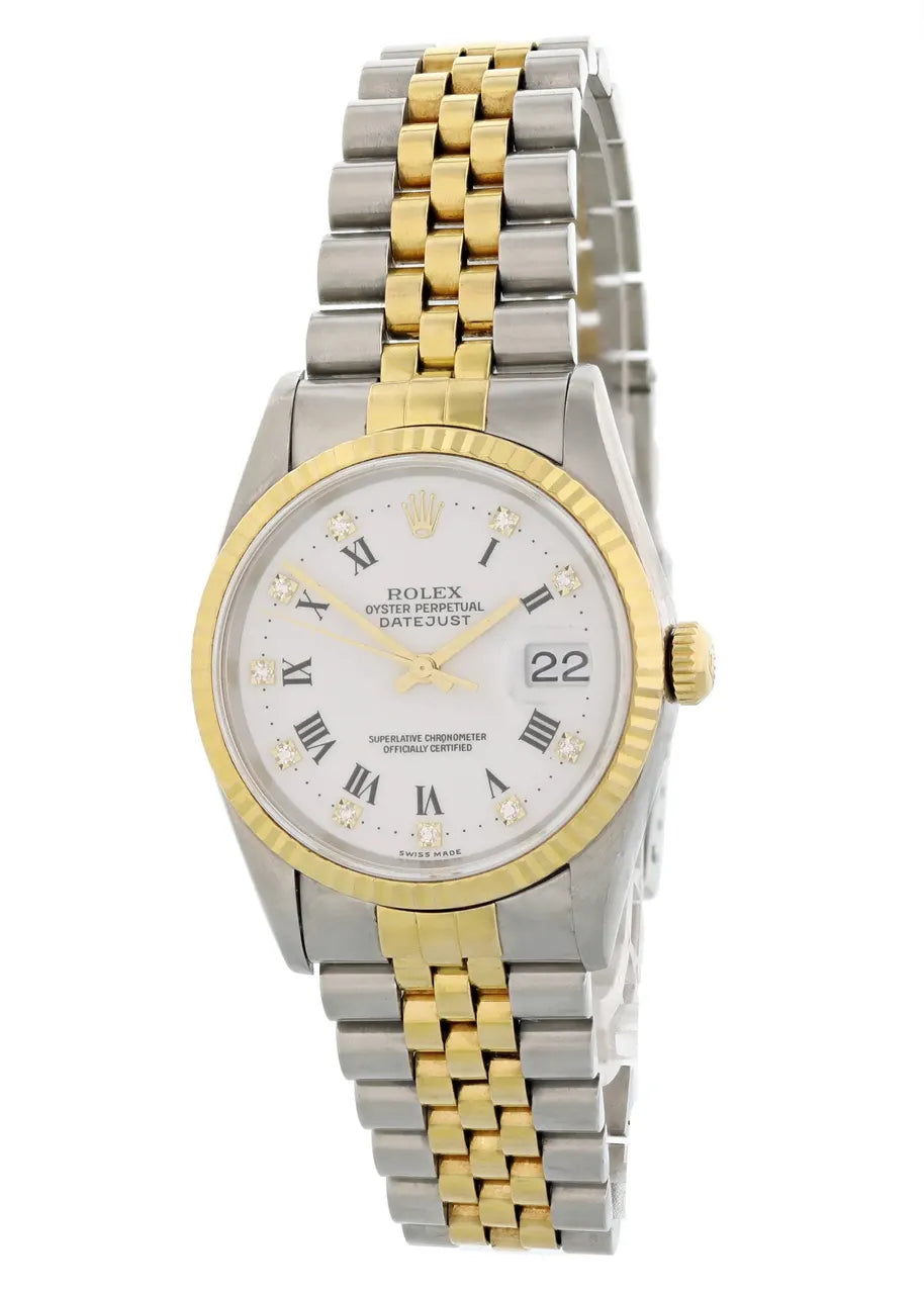 datejust Rolex Two-Tone Diamond Dial - Hình 3