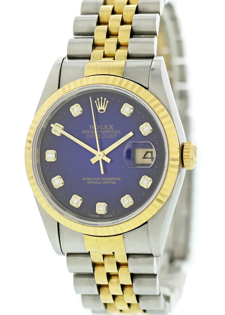 two Rolex Datejust Blue Diamond - Hình 2