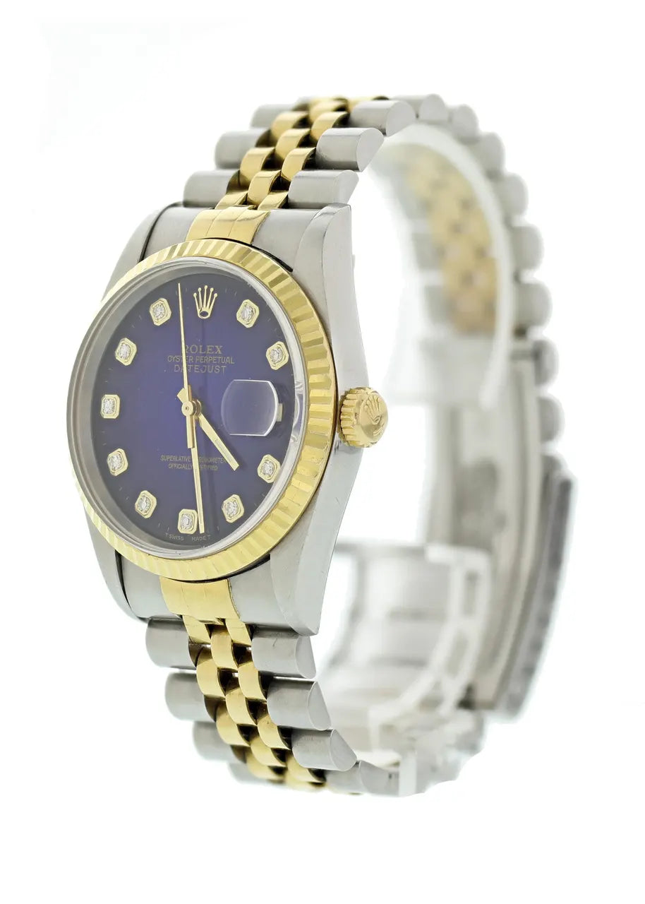 two Rolex Datejust Blue Diamond - Hình 3