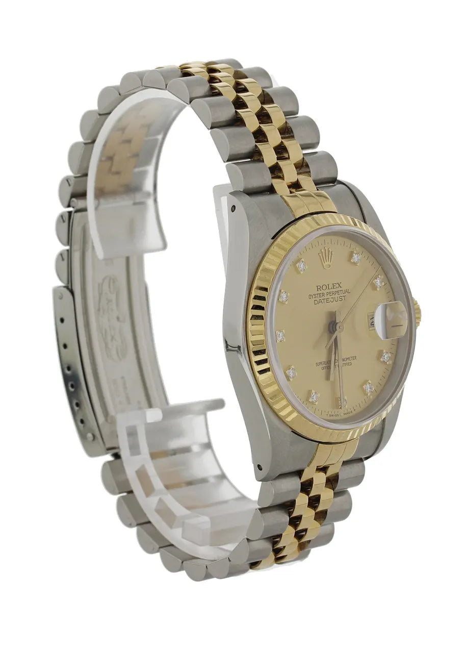 Rolex Champagne Diamond Dial datejust two - Hình 2