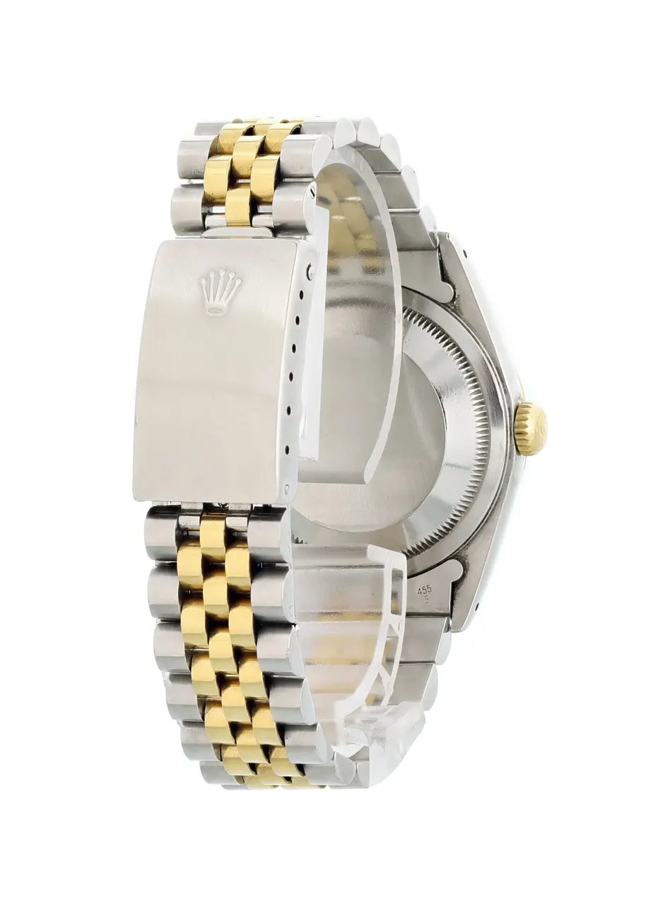 Rolex Datejust Gold & Steel White Dial - Hình 4