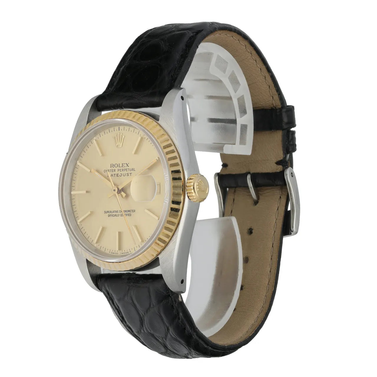 Rolex Gold Dial Leather - Hình 2