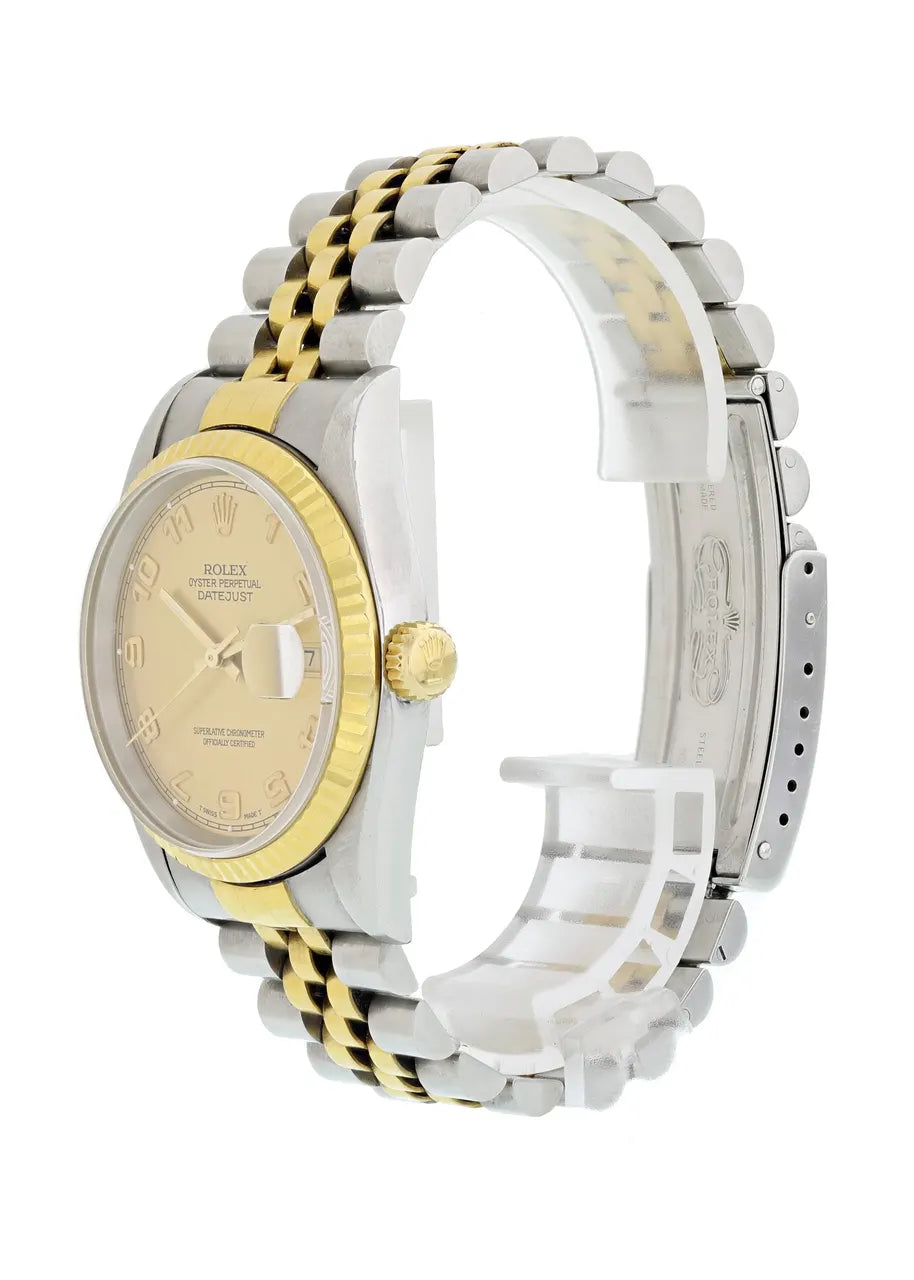 two Rolex Datejust Gold Champagne Dial - Hình 3