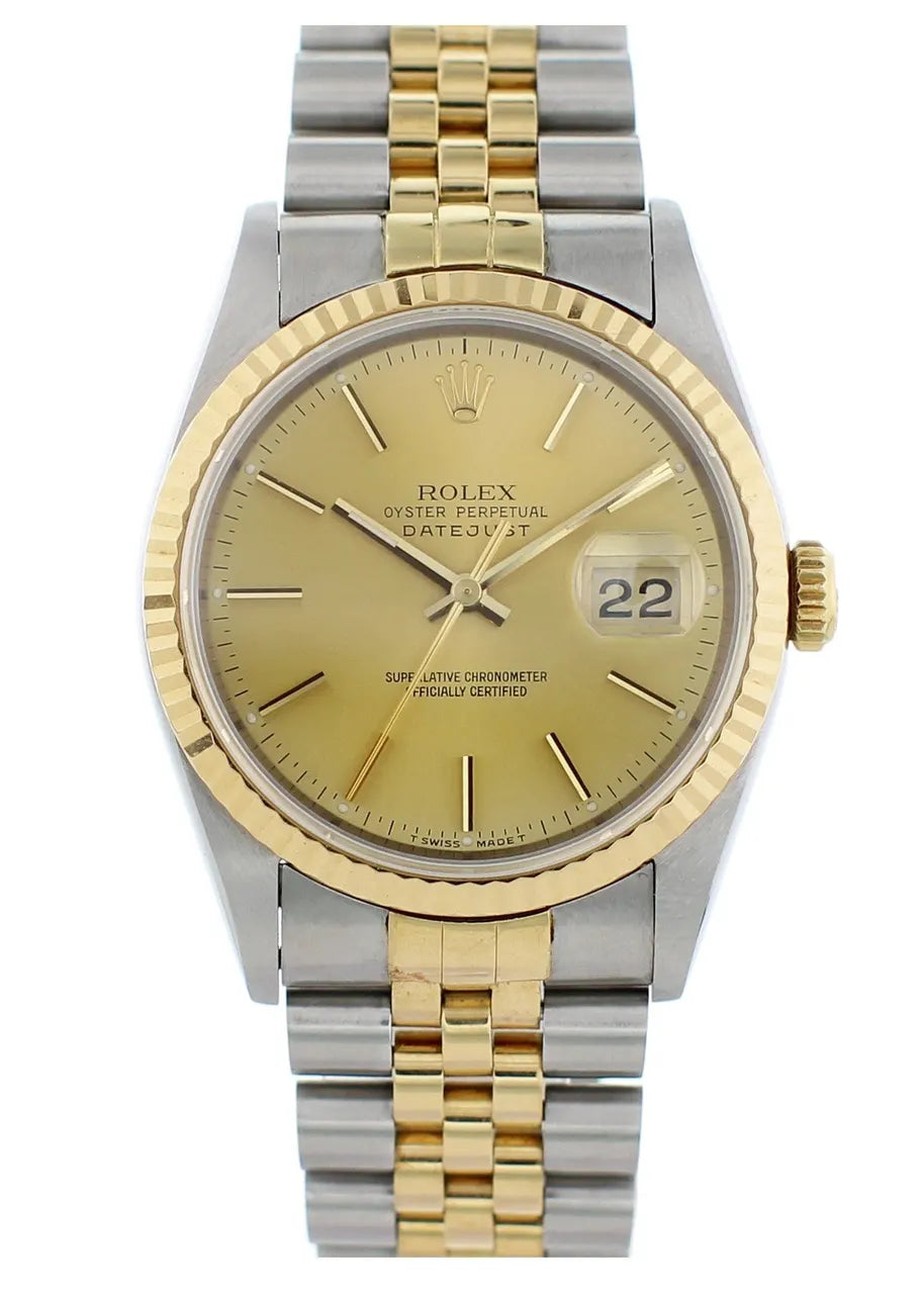 Rolex Two-Tone Gold Datejust - Hình 5